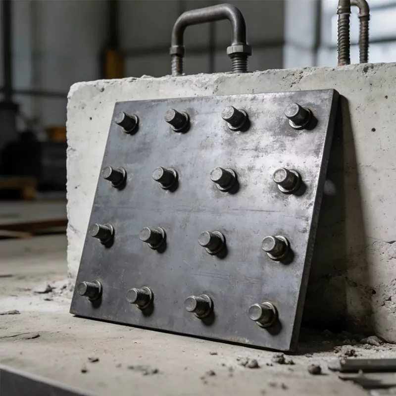 Plaque d'acier intégrée