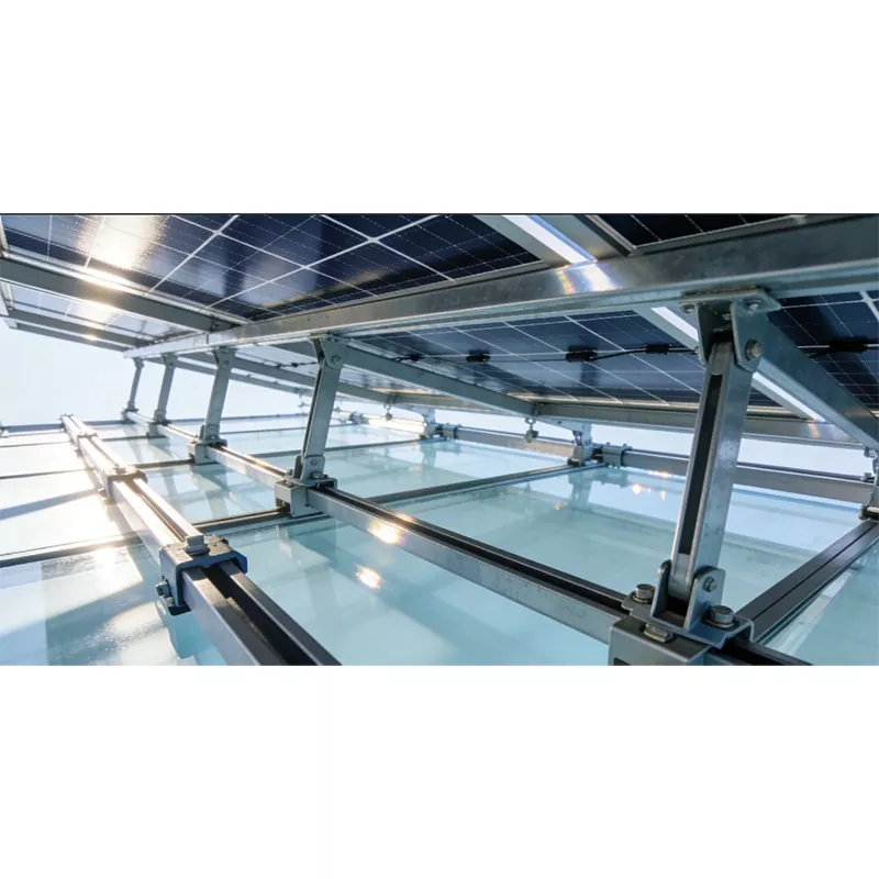 Système de montage pour abri de voiture photovoltaïque