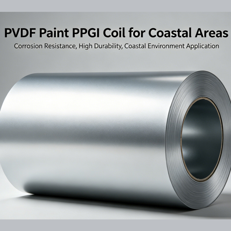 Bobine PPGI de peinture PVDF pour les zones côtières